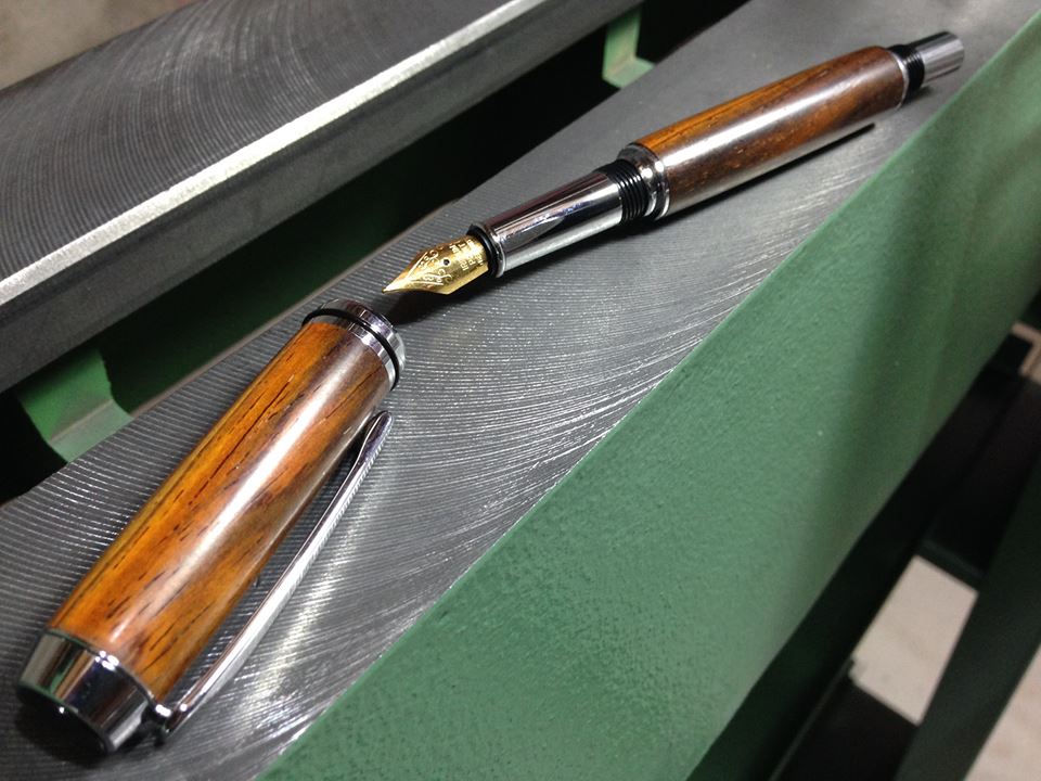 Hand turned fountain pen