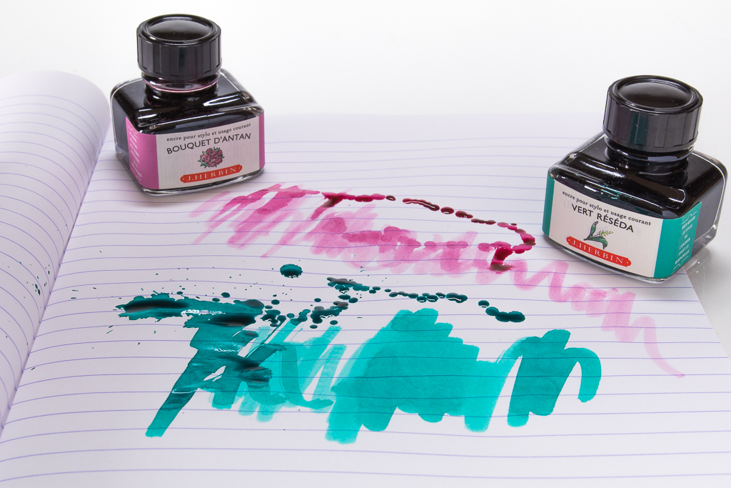 J. Herbin Vert Reseda and Bouquet D'Antan